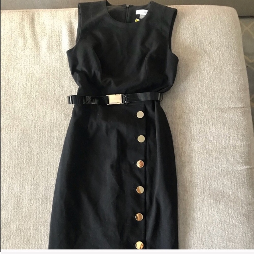 Calvin Klein Belted Pencil Dress - Picture 5 of 5